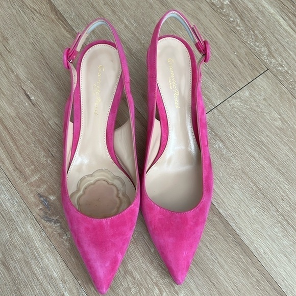 Gianvito Rossi Shoes - Gianvito Rossi Anna Suede 55mm Slingback Pumps Size - 11/41